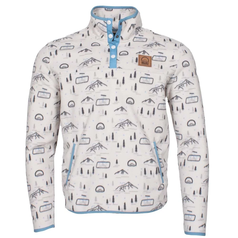 Big Sky Jack and Sage Arctic Fleece Quarter Button