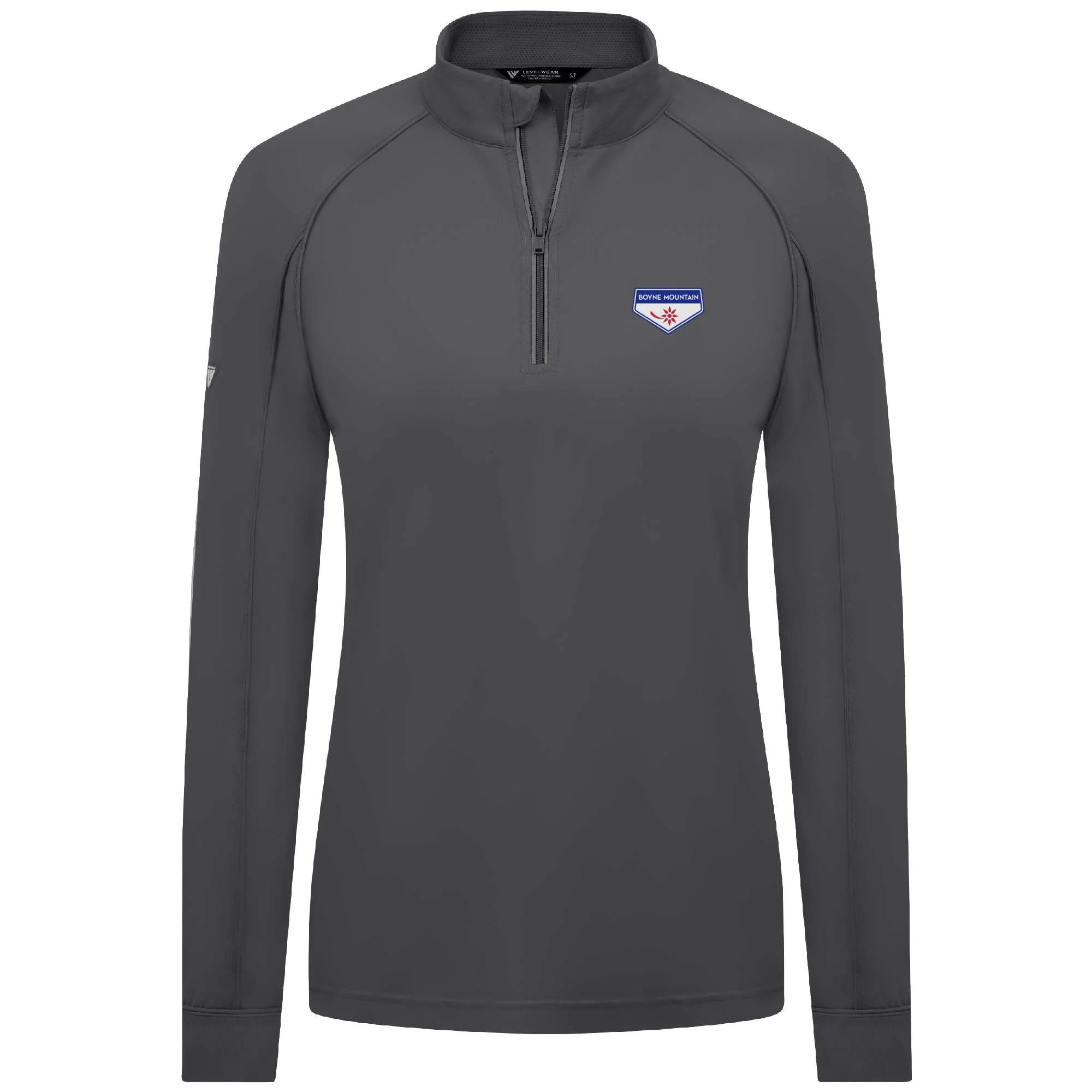 Boyne Mountain Women's Lightweight 1/4 Zip Full Color Small Chest Logo - Image 3