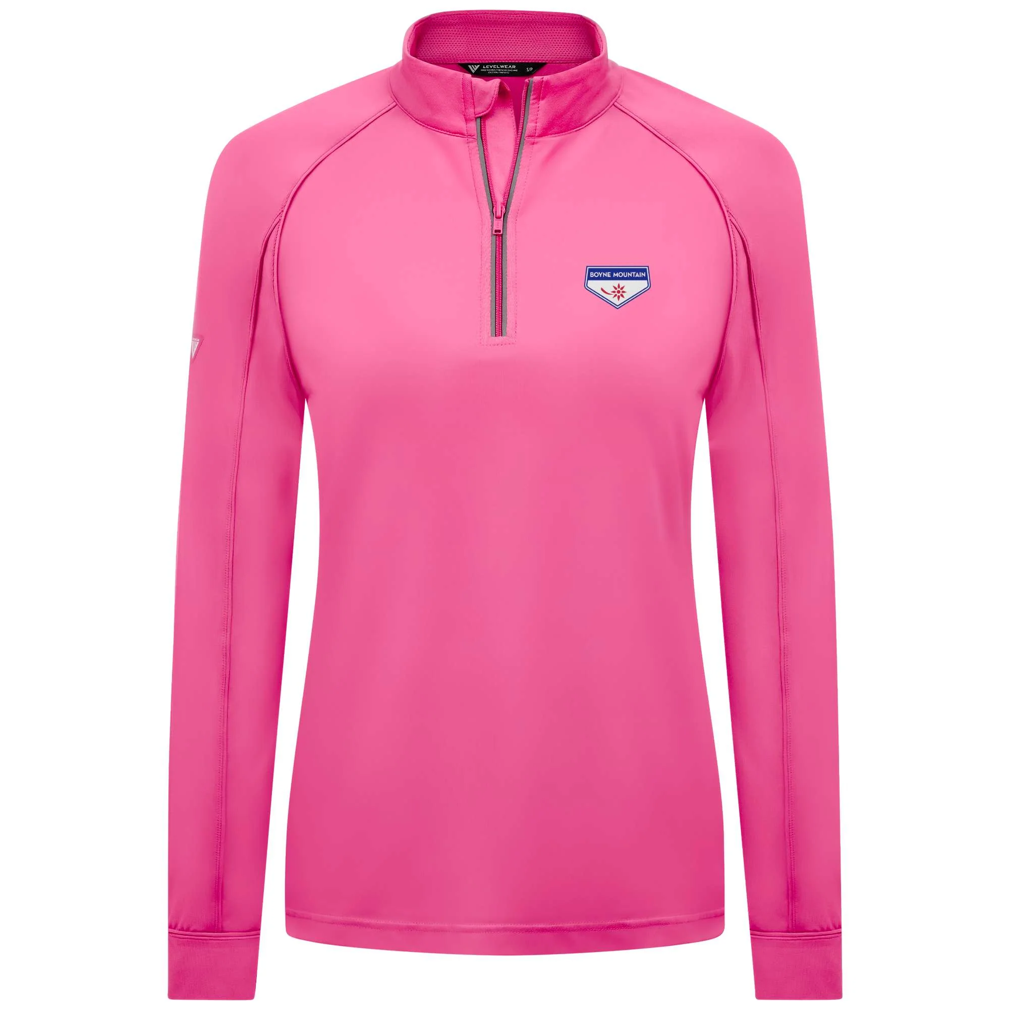 Boyne Mountain Women's Lightweight 1/4 Zip Full Color Small Chest Logo - Image 4