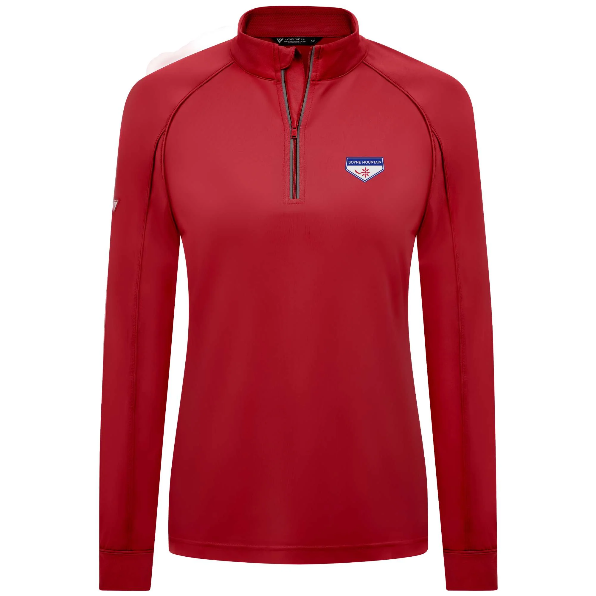 Boyne Mountain Women's Lightweight 1/4 Zip Full Color Small Chest Logo - Image 5
