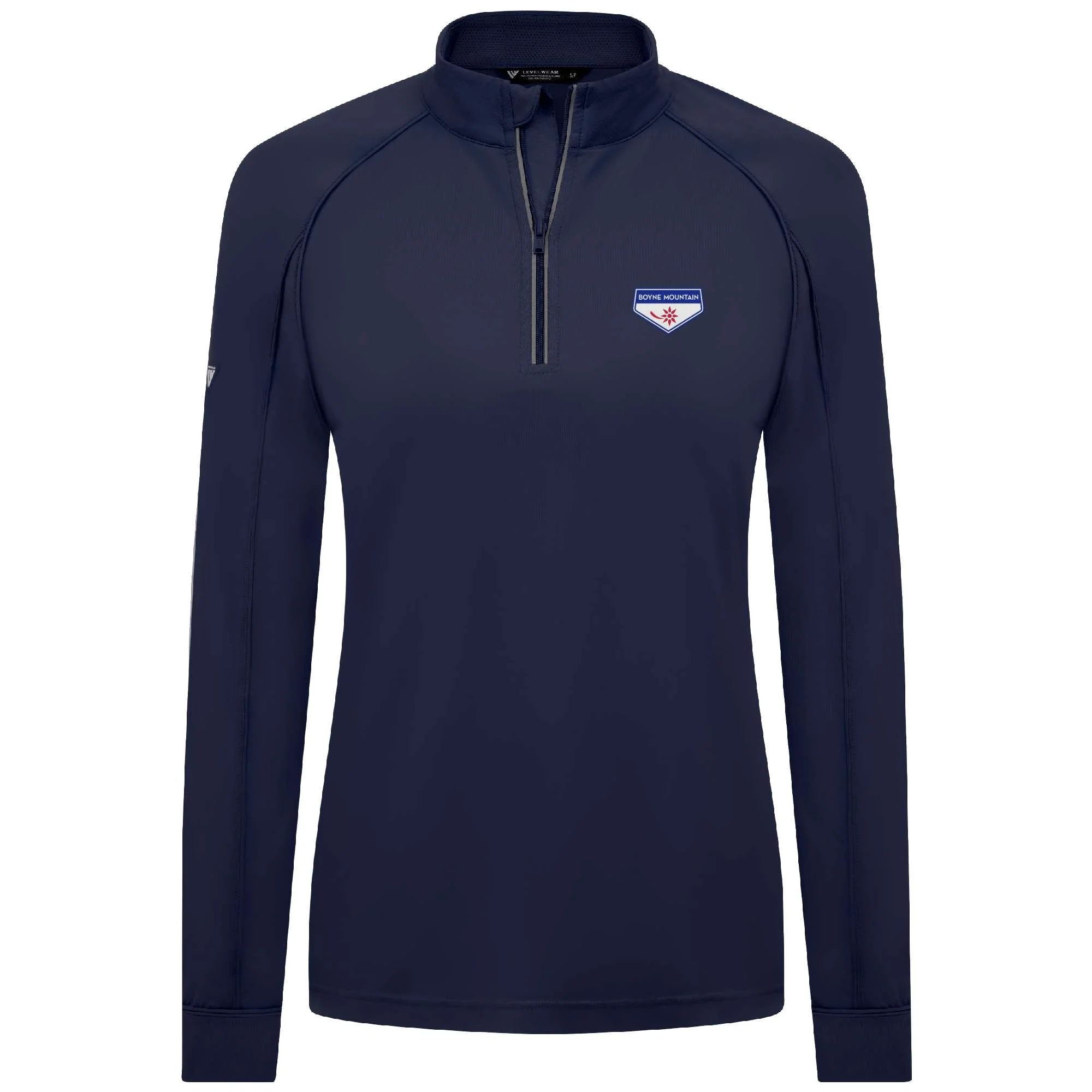 Boyne Mountain Women's Lightweight 1/4 Zip Full Color Small Chest Logo - Image 8
