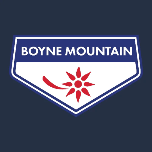 Boyne Mountain Adult Crewneck Full Color Chest Logo Navy - Image 2