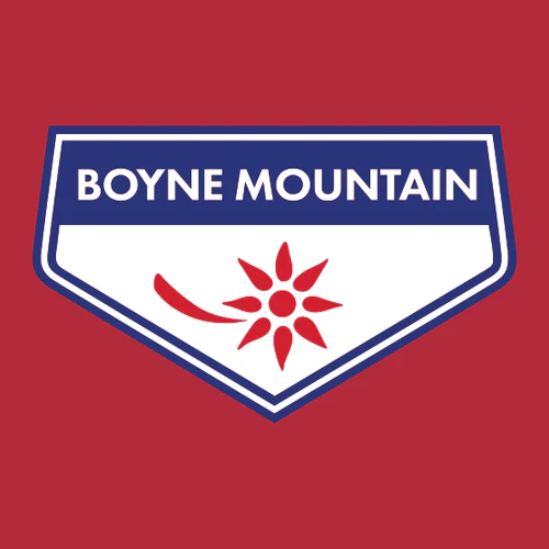Boyne Mountain Adult Crewneck Full Color Chest Logo Red - Image 2