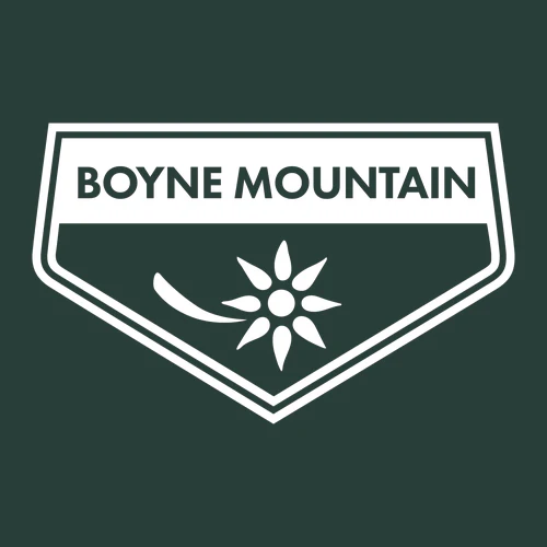 Boyne Mountain Adult Hoodie White Chest Logo Forest - Image 2