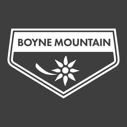 Boyne Mountain Adult T-Shirt White Chest Logo Heavy Metal - Image 2