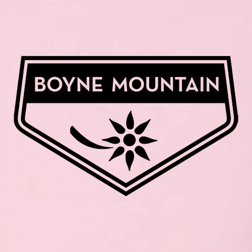 Boyne Mountain Adult Long Sleeve Black Chest and Back Logo Pink - Image 5