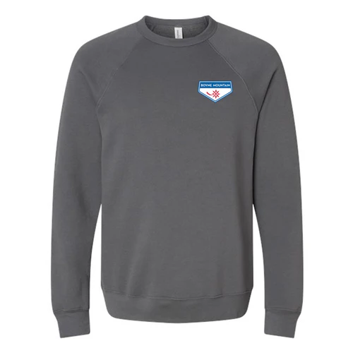 Boyne Mountain Adult Crewneck Full Color Chest and Back Logo Asphalt - Image 2