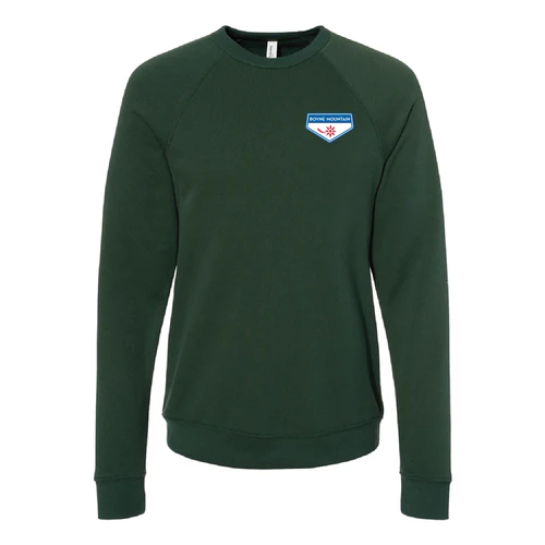 Boyne Mountain Adult Crewneck Full Color Chest and Back Logo Forest - Image 2