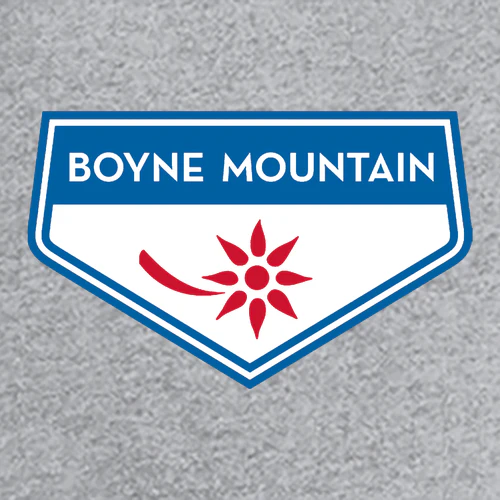 Boyne Mountain Adult Long Sleeve Full Color Chest and Back Logo Heather Grey - Image 5