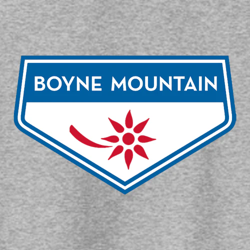 Boyne Mountain Adult Hoodie Full Color Chest and Back Logo Athletic Heather - Image 5