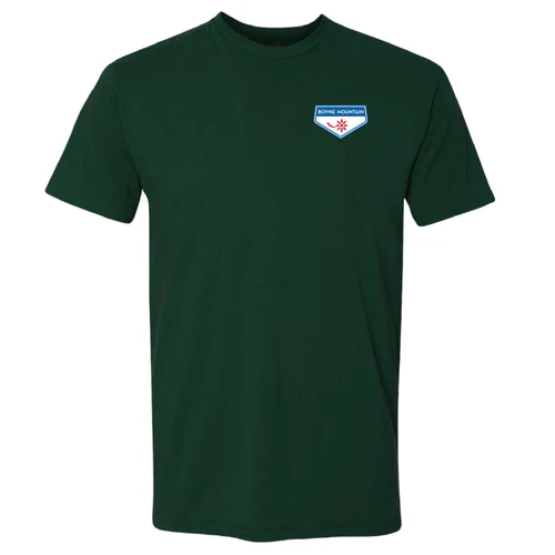 Boyne Mountain Adult T-Shirt Full Color Chest and Back Logo Forest - Image 2