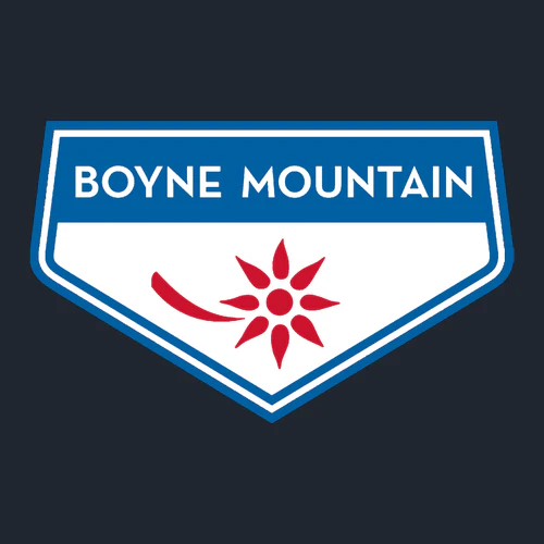 Boyne Mountain Adult T-Shirt Full Color Chest and Back Logo Midnight Navy - Image 3