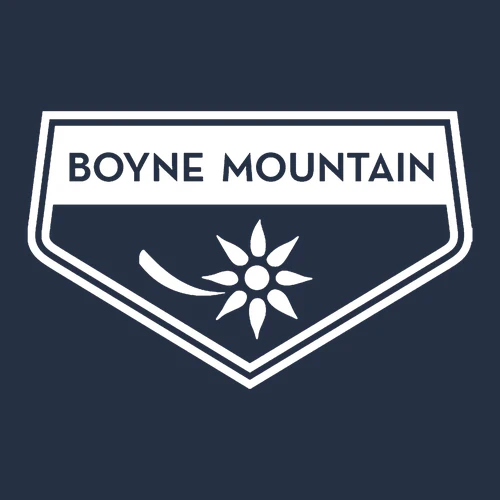 Boyne Mountain Adult Crewneck White Chest and Back Logo Navy - Image 3