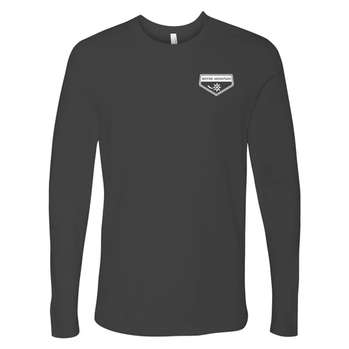 Boyne Mountain Adult Long Sleeve White Chest and Back Logo Heavy Metal - Image 2