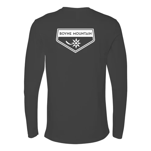 Boyne Mountain Adult Long Sleeve White Chest and Back Logo Heavy Metal - Image 4