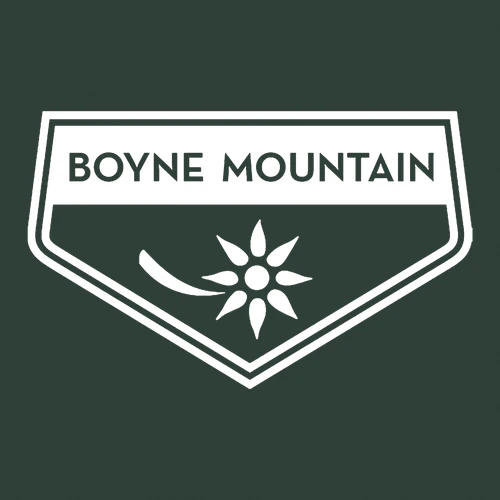 Boyne Mountain Adult T-Shirt White Chest and Back Logo Forest - Image 5