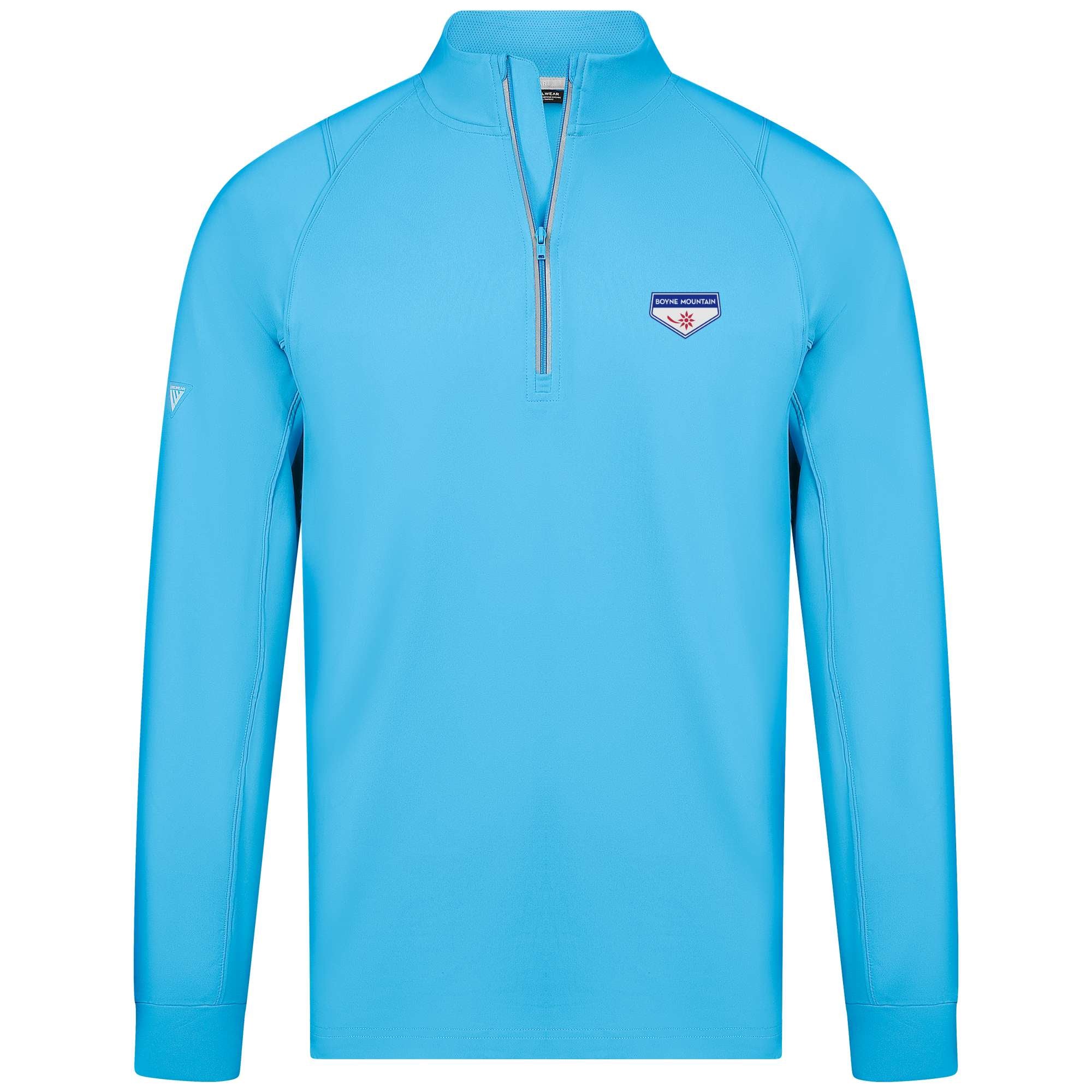 Boyne Mountain Men's Lightweight 1/4 Zip Full Color Small Chest Logo - Image 6