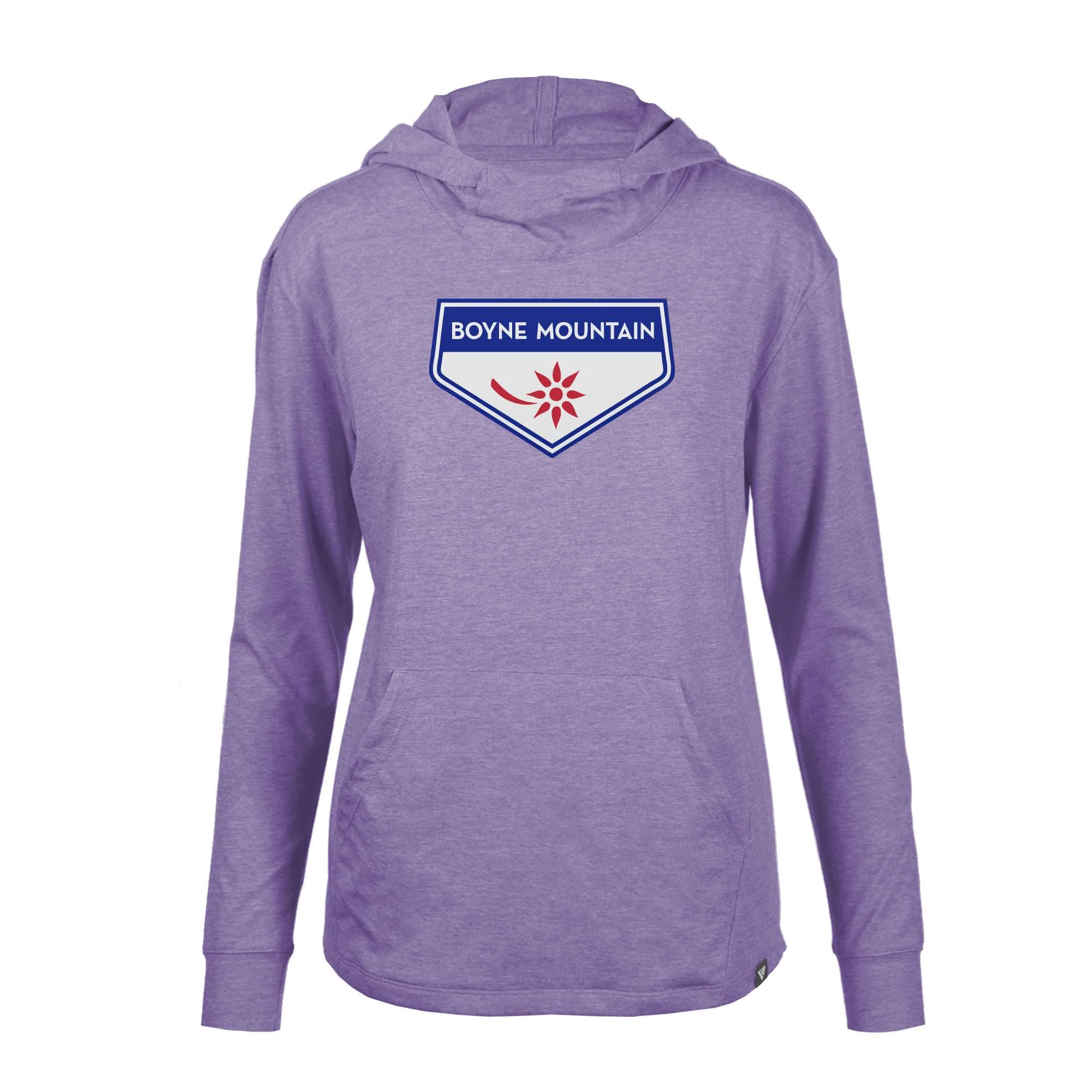 Boyne Mountain Women's Lightweight Tech Hoody Full Color Chest Logo - Image 3