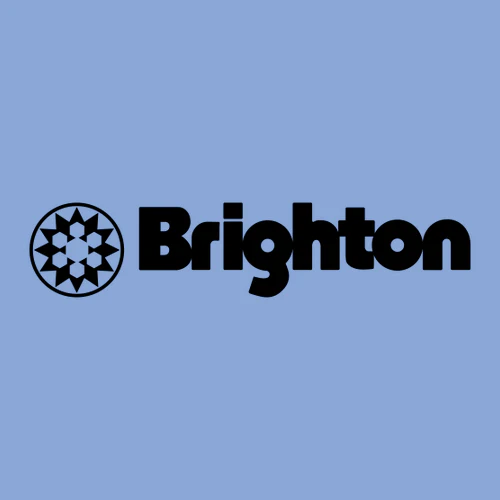 Brighton Adult Hoodie Black Chest Logo Carolina Blue - Image 2