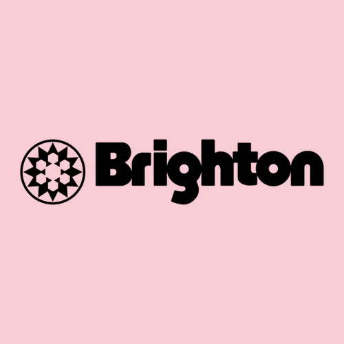 Brighton Adult T-Shirt Black Chest Logo Light Pink - Image 2