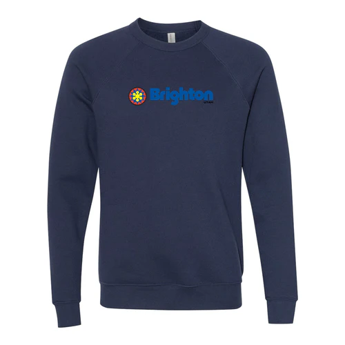 Brighton Adult Crewneck Full Color Chest Logo Navy