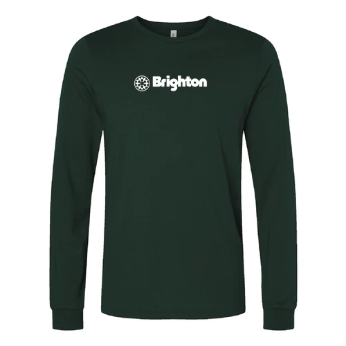 Brighton Adult Long Sleeve White Chest Logo Forest