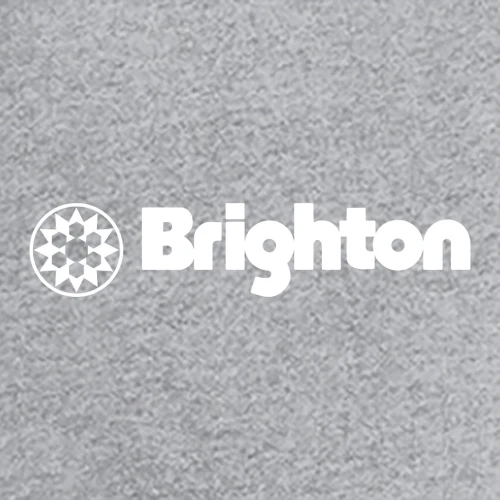 Brighton Adult Long Sleeve White Chest Logo Heather Grey - Image 2