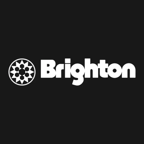Brighton Adult T-Shirt White Chest Logo Black - Image 2