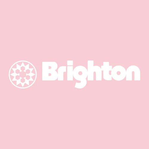 Brighton Adult T-Shirt White Chest Logo Light Pink - Image 2