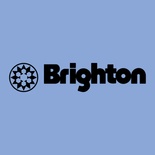 Brighton Adult Crewneck Black Chest and Back Logo Carolina Blue - Image 5
