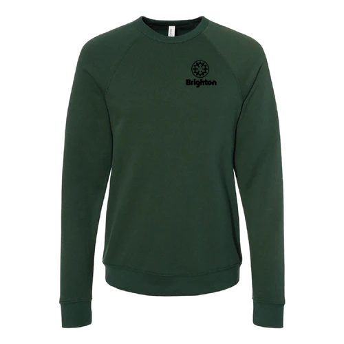 Brighton Adult Crewneck Black Chest and Back Logo Forest - Image 2