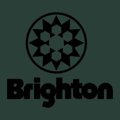 Brighton Adult Crewneck Black Chest and Back Logo Forest - Image 3