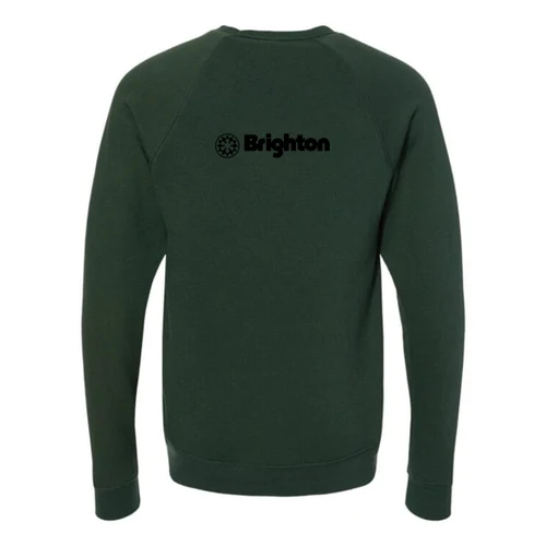 Brighton Adult Crewneck Black Chest and Back Logo Forest - Image 4