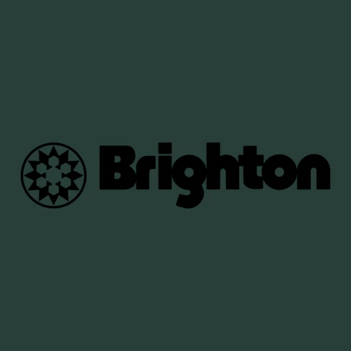 Brighton Adult Crewneck Black Chest and Back Logo Forest - Image 5