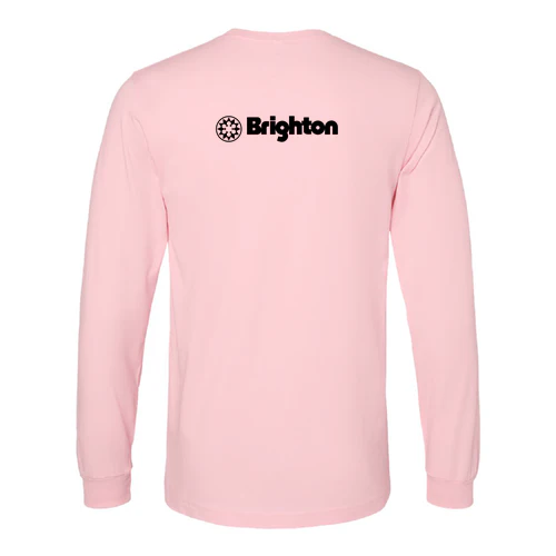 Brighton Adult Long Sleeve Black Chest and Back Logo Pink - Image 4