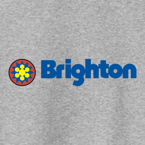 Brighton Adult Crewneck Full Color Chest and Back Logo Athletic Heather - Image 5
