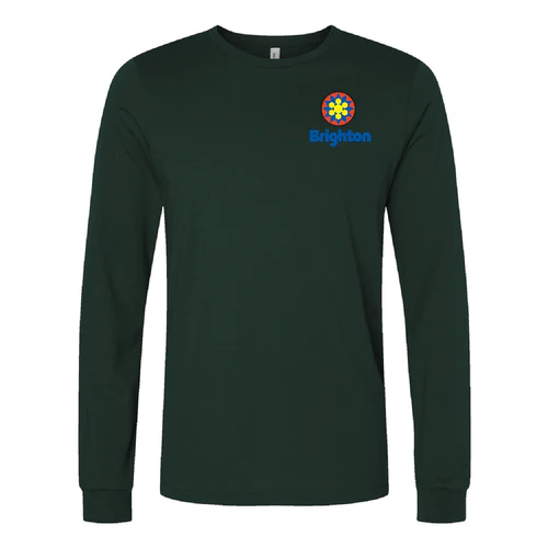 Brighton Adult Long Sleeve Full Color Chest and Back Logo Forest - Image 2