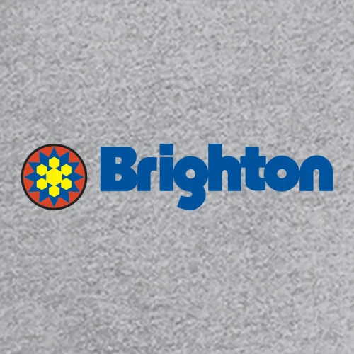 Brighton Adult Long Sleeve Full Color Chest and Back Logo Heather Grey - Image 5