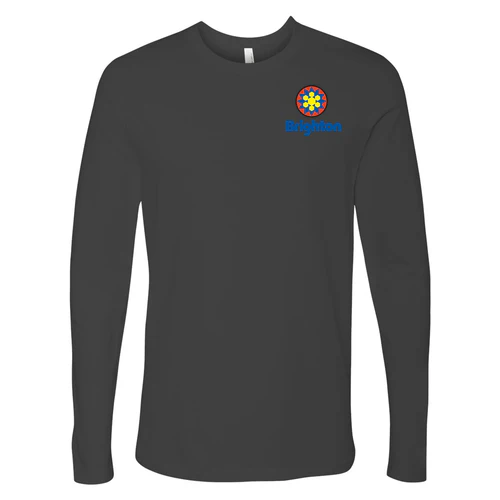 Brighton Adult Long Sleeve Full Color Chest and Back Logo Heavy Metal - Image 2