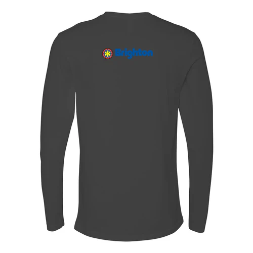 Brighton Adult Long Sleeve Full Color Chest and Back Logo Heavy Metal - Image 4