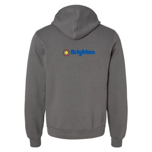 Brighton Adult Hoodie Full Color Chest and Back Logo Asphalt - Image 4