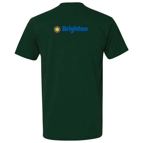 Brighton Adult T-Shirt Full Color Chest and Back Logo Forest - Image 4