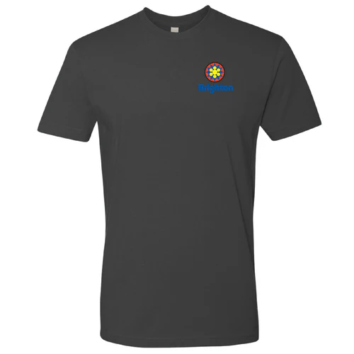 Brighton Adult T-Shirt Full Color Chest and Back Logo Heavy Metal - Image 2