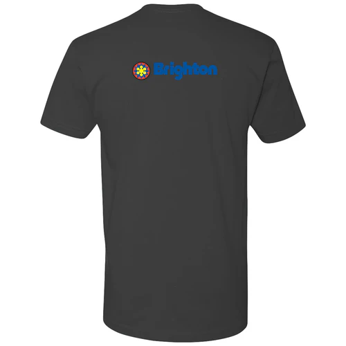 Brighton Adult T-Shirt Full Color Chest and Back Logo Heavy Metal - Image 4
