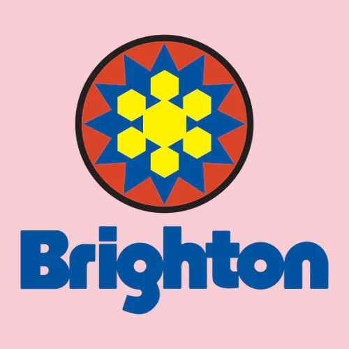 Brighton Adult T-Shirt Full Color Chest and Back Logo Light Pink - Image 3