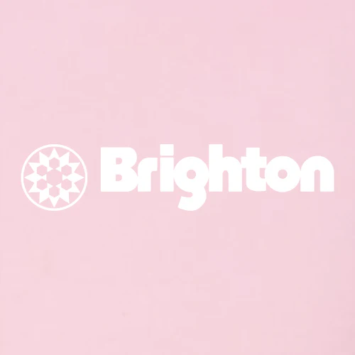 Brighton Adult Crewneck White Chest and Back Logo Pink - Image 5