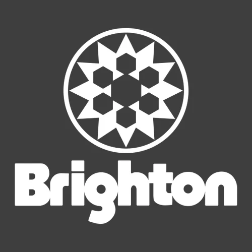 Brighton Adult Long Sleeve White Chest and Back Logo Heavy Metal - Image 3