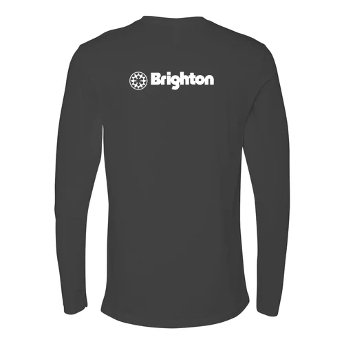 Brighton Adult Long Sleeve White Chest and Back Logo Heavy Metal - Image 4