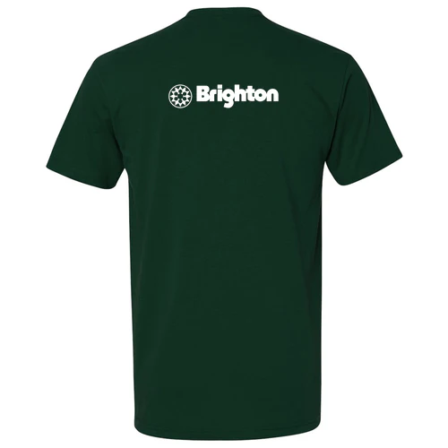 Brighton Adult T-Shirt White Chest and Back Logo Forest - Image 4