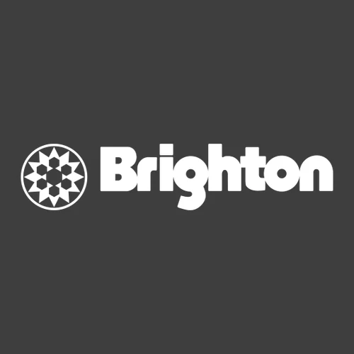 Brighton Adult T-Shirt White Chest and Back Logo Heavy Metal - Image 5